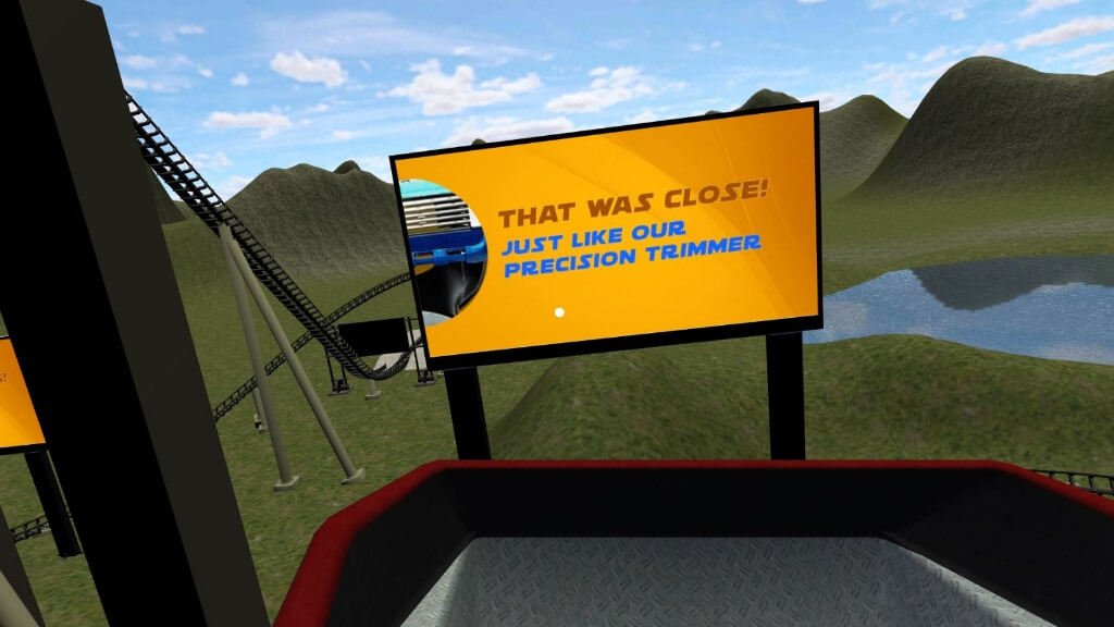 Gillette Flex Ball VR Roller Coaster Ride